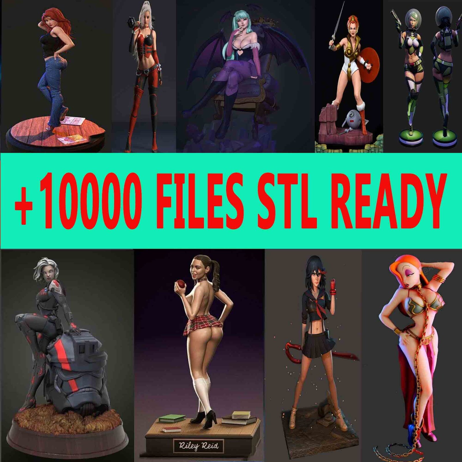 PACK OVER 10000 STL Files Ready To Print