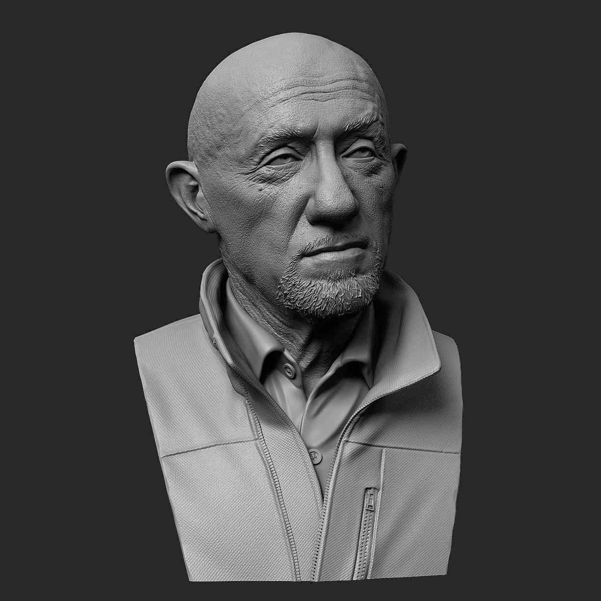 Breaking Bed Mike Ehrmantraut Bust breaking-bed-mike-ehrmantraut-bust