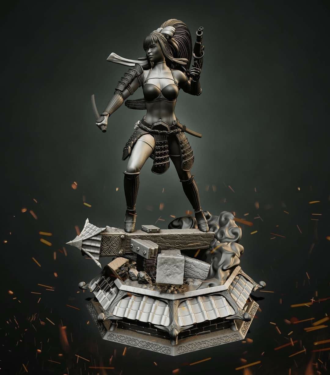 optimized-0540a504be79f3eca16d26315bb4e8d1.jpg Storm Trooper Samurai Fanart STL FILES - Image 1