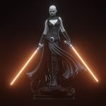 Asajj Ventress from Starwars STL FILES