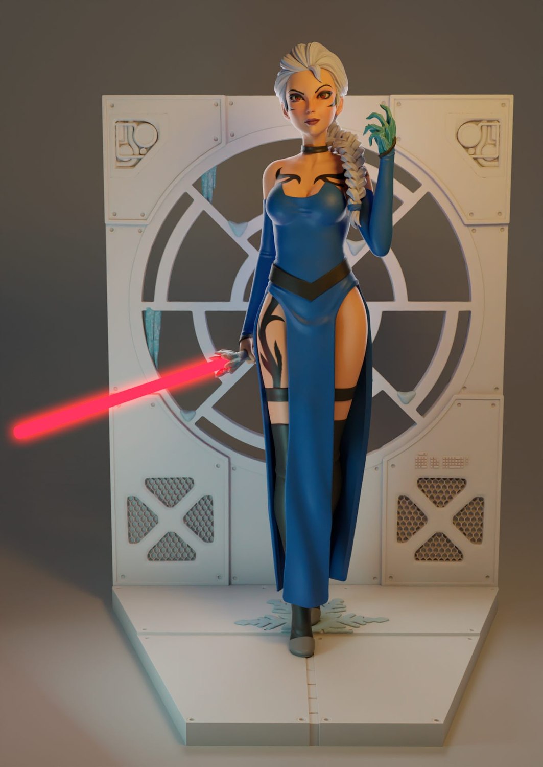 optimized-0bfbbf72a7d68c17eb06e57059347c39.jpg Darth Elsa Fanart STL FILES - Image 1