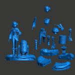 Padme and R2 From Star Wars STL FILES - Image 2
