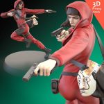 Tokyo Action Pose from LaCasaDePapel STL FILES - Image 5