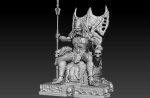 Predator on throne STL FILES - Image 3