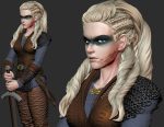 Lagertha from Vikings - Pose 2 - Anime Version STL FILES