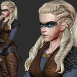 Lagertha from Vikings - Pose 2 - Anime Version STL FILES