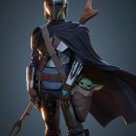 The Mandalorian and Baby Yoda V2 from Starwars STL FILES