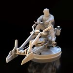 Hunter and Child From Star Wars STL FILES
