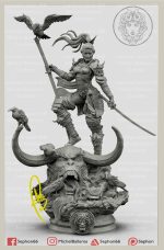 Urara The Samurai Warrior Fanart STL FILES - Image 4