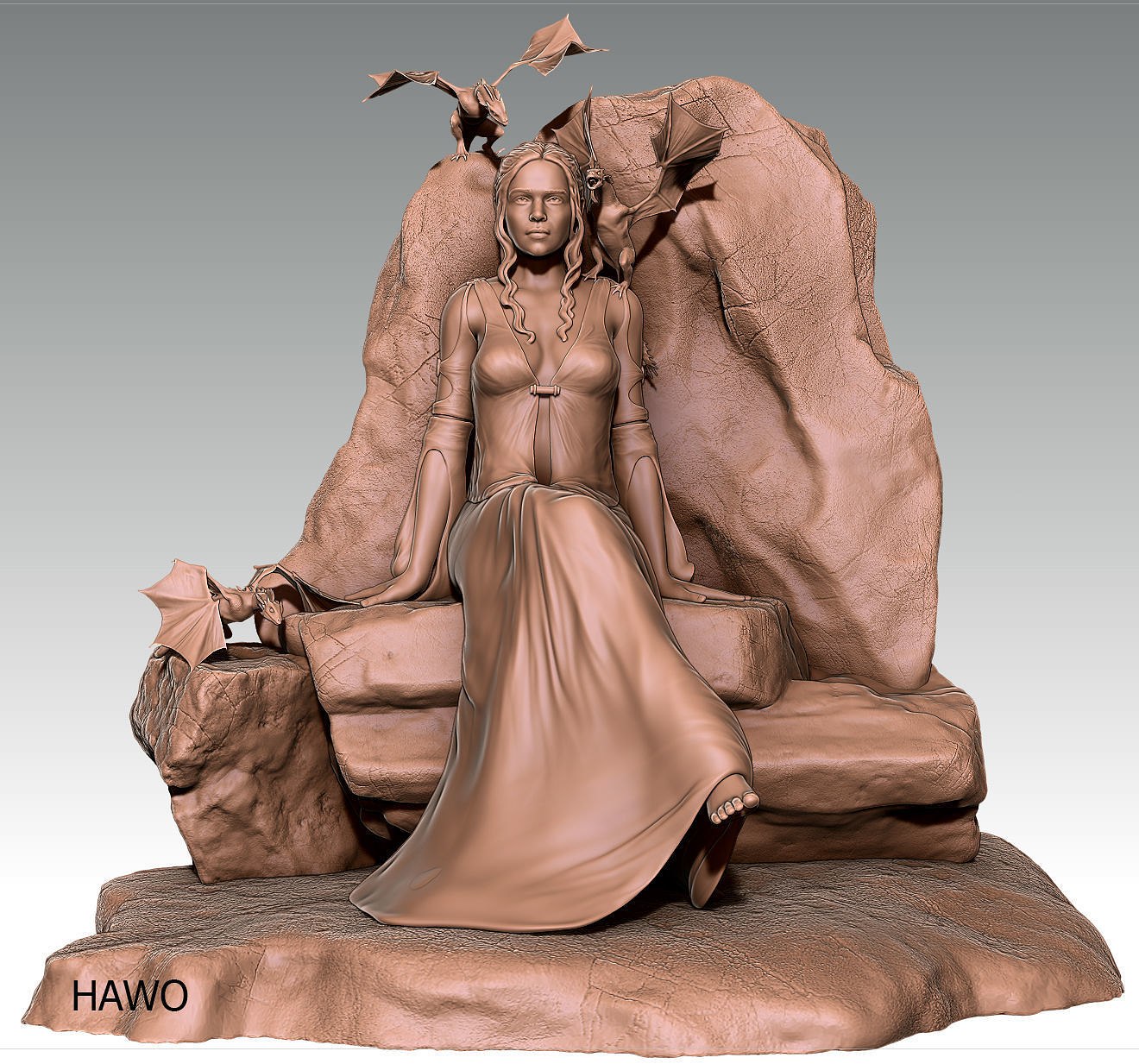 optimized-a16101b920d62b6066e1558e5976a0ca.jpg Daenerys Targaryen from Game of Thrones STL FILES - Image 1