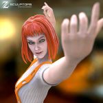 Leeloo in Action from The Fifth Element STL FILES - Image 5