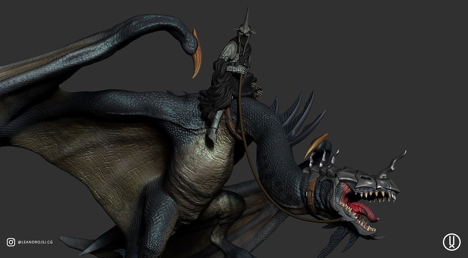optimized-a92d1f16fa094e395f4ea408d637b5ae.jpg Nazgul From The Lord of the Rings STL FILES - Image 1