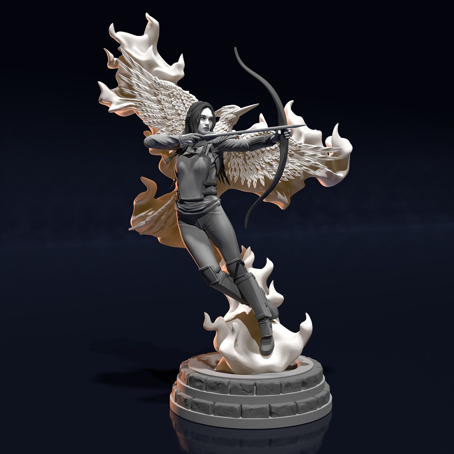optimized-ff961d149d5f1d6cb9a77685414af978.jpg Katniss Everdeen Fanart STL FILES - Image 1